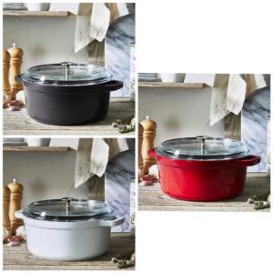 4-Qt. Round Cocotte & Glass Lid