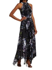 Trinity Printed Charmeuse Dress