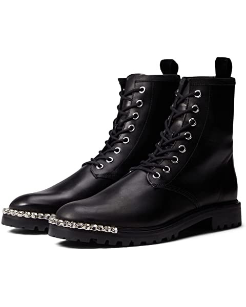 SCHUTZ Turmalina Women's Boots – Mid Calf Leather Boots With Iridescent Embellishments - View #13