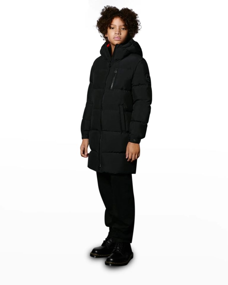 Image of Kid's North River Quilted Long Jacket, Size XXS