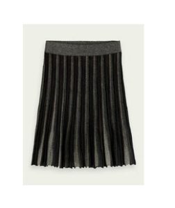 Pleated Metallic Midi Skirt (girls 4-16 )p