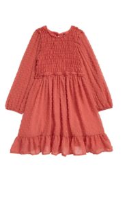 Kids' Clip Dot Smocked Babydoll Dress