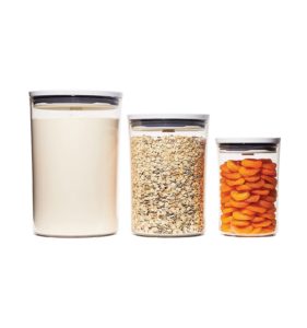 Good Grips Round Pop Graduated Food Storage Canisters, Set of 3