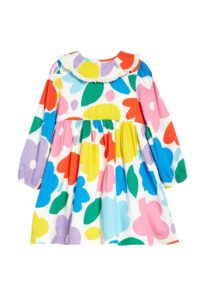 Kids' Collared Woven Long Sleeve Dress