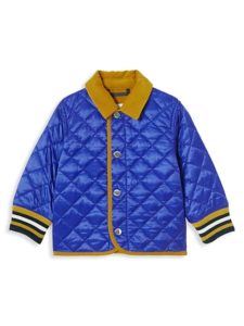 Baby's IB6 Culford Quilted Stripe-Trim Jacket Size 12 Mp