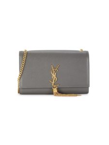 Embossed Leather Medium Shoulder Bag