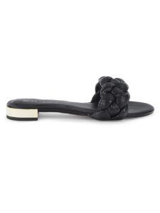 Deelo Embossed Leather Sandals