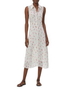 Bernadene Cherry-Print Silk Dress