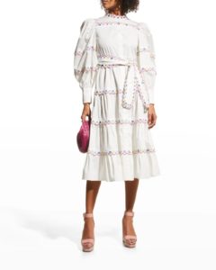 Bianca Embroidered Midi Dress size xlp