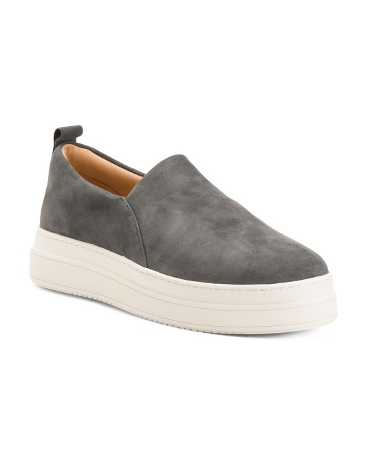 Image of Suede Stretch Sneakers