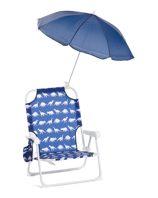 Image of Dino Silhouette Beach Chair With Cupholder