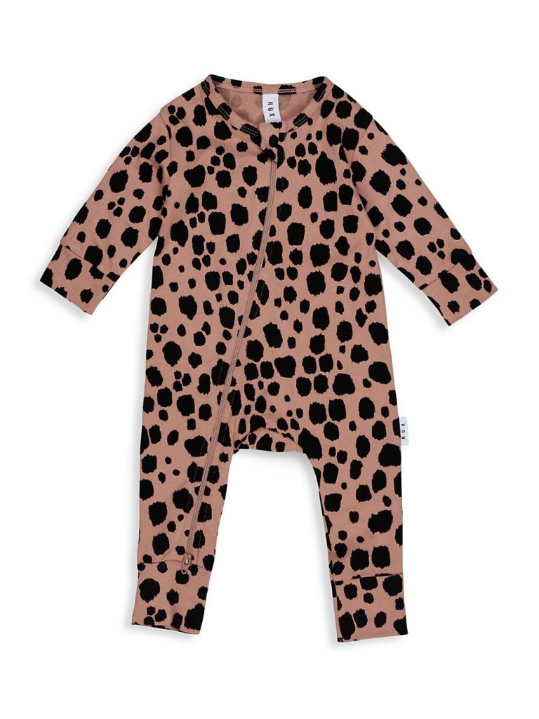 Image of Baby Girl's Staycation Leopard Coverall