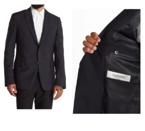 Blue Notte Two Button Notch Lapel Wool Suit Separates Jacket SIZE 46p