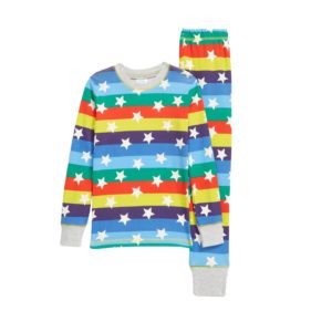 Kids' Glow in the Dark Fitted Two-Piece Pajamas boys size 3-8