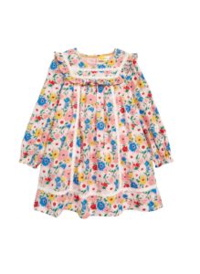 Kids' Floral Print Long Sleeve Dress