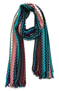 Zigzag Wool Blend Scarf