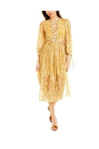 Cutout Waist Midi Dress