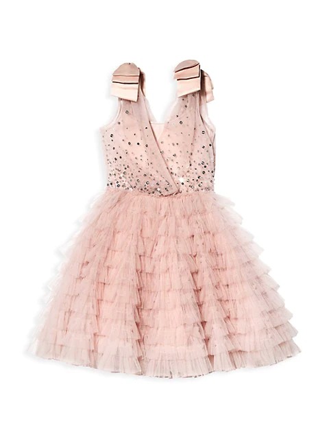Image of Little Girl's As Time Goes By Bijou Tutu Dress