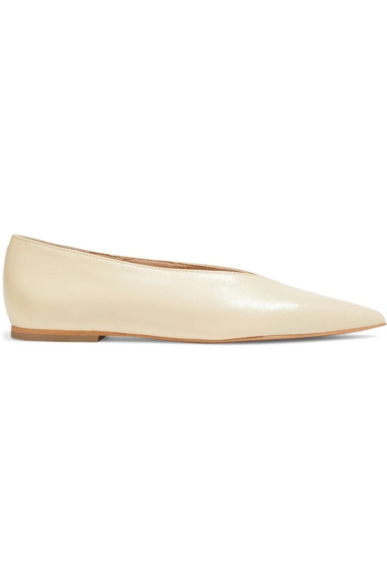 Image of Elodie leather point-toe flats