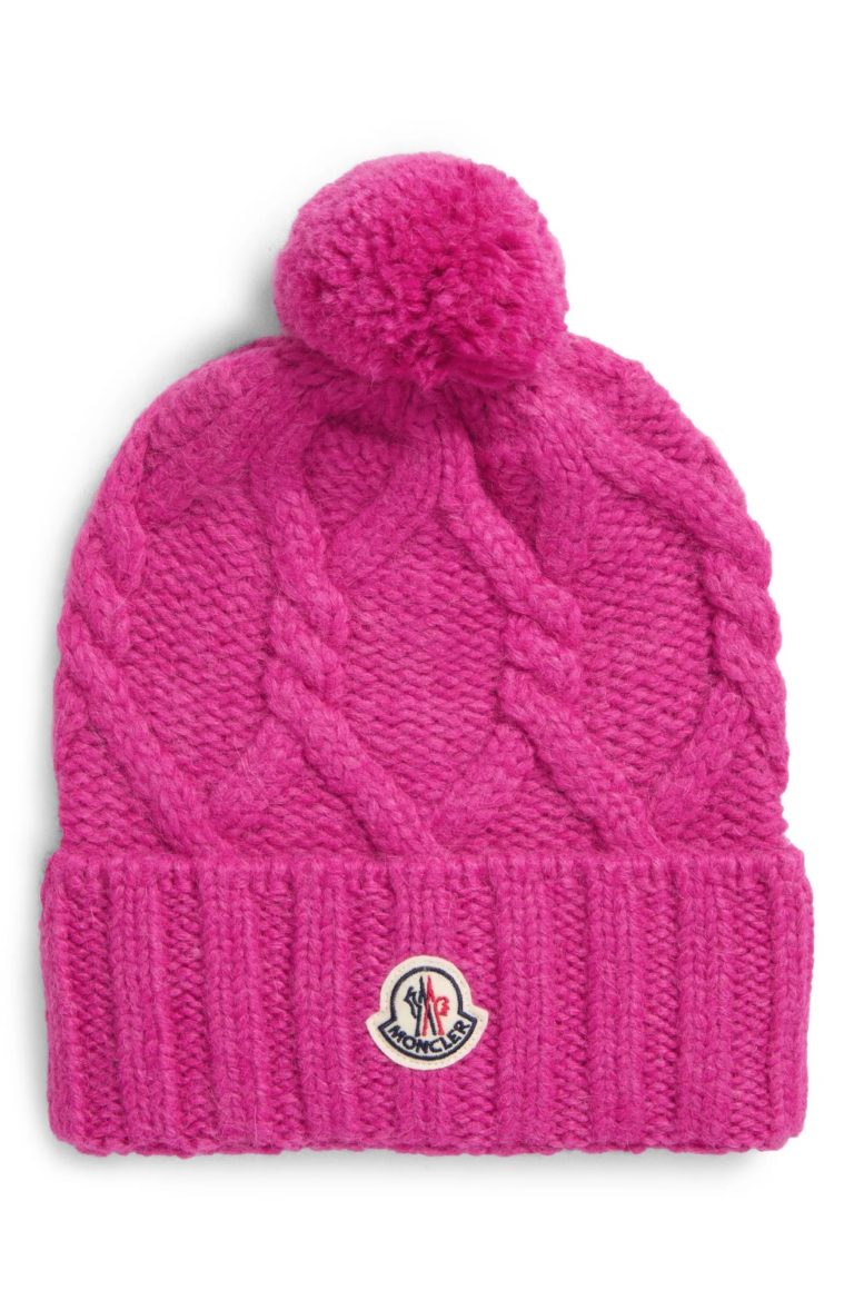 Image of Logo Patch Cable Knit Beanie