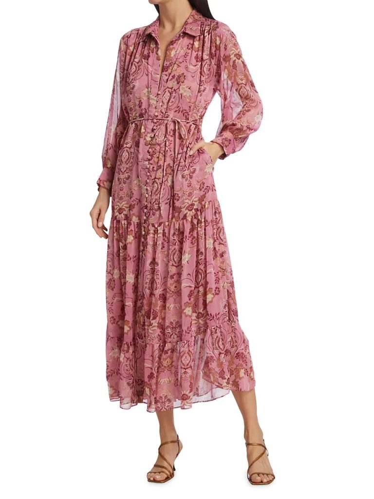 Image of Leigh Tiered Shirtdress