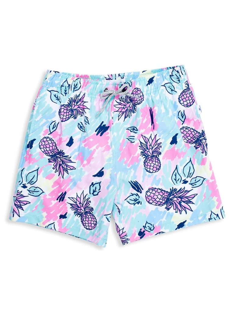 Image of Little Boy’s Pineapple Swim Shorts