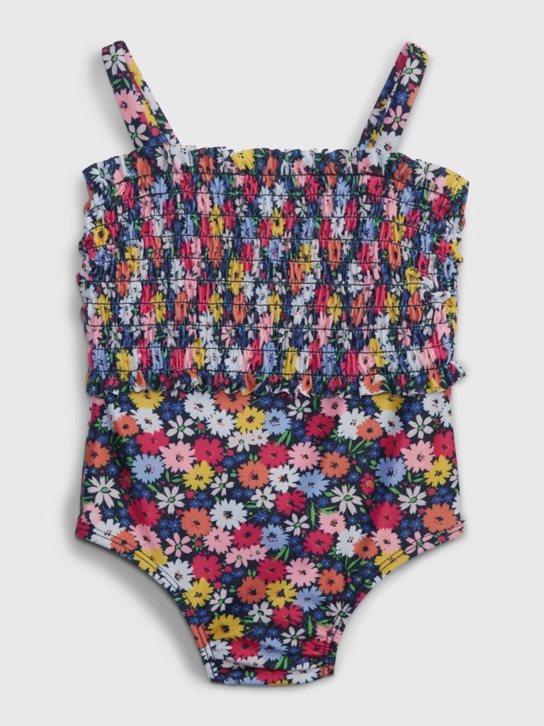 Image of Toddler Recycled Daisy Swim One-Piece