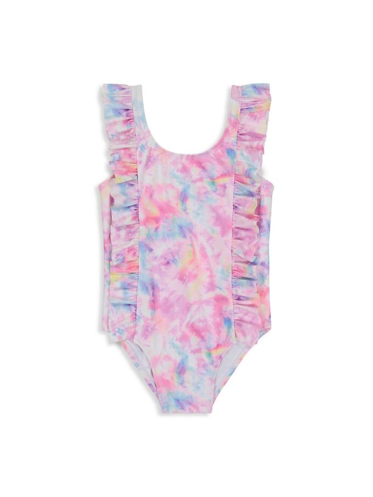 Image of Baby Girl's Ruffle Swimsuit