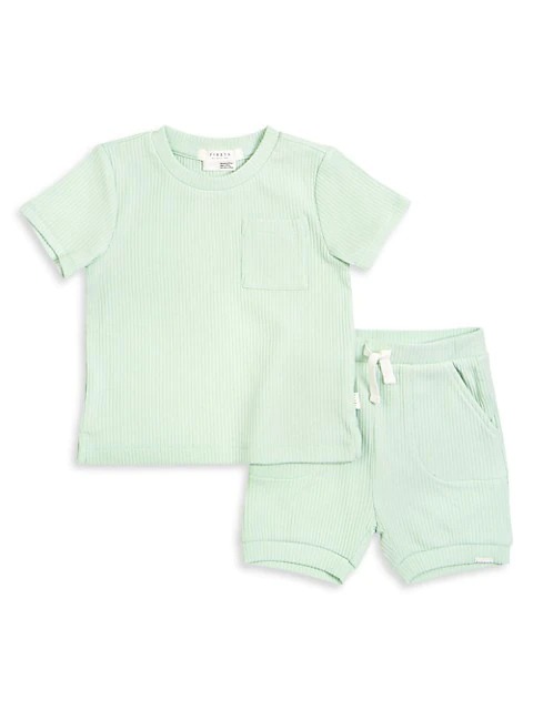 Image of Baby Boy's Pears 2-Piece T-Shirt & Shorts Set