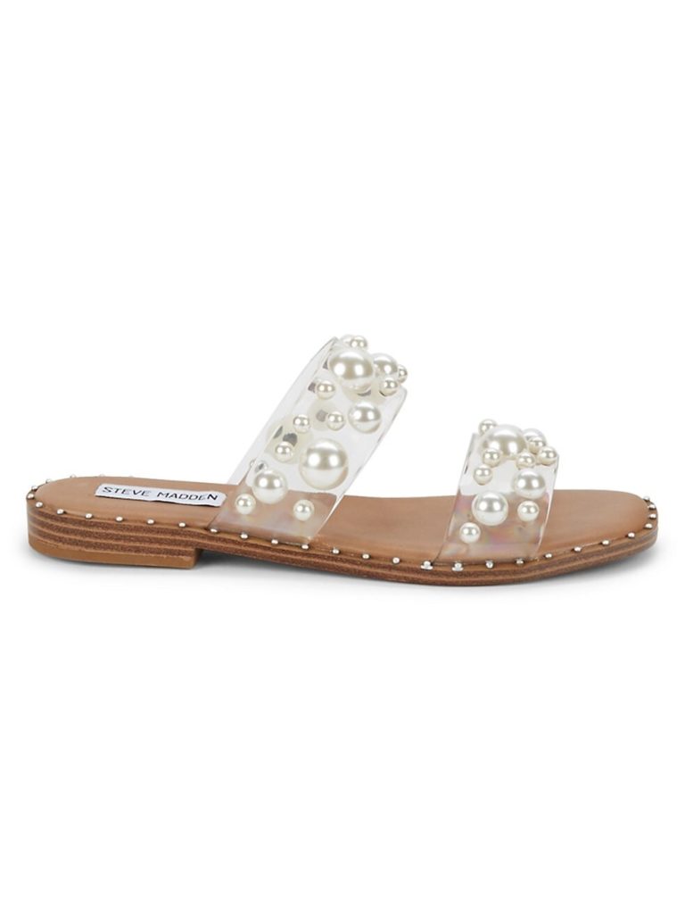 Image of Zaria Faux Pearl Studded Flats