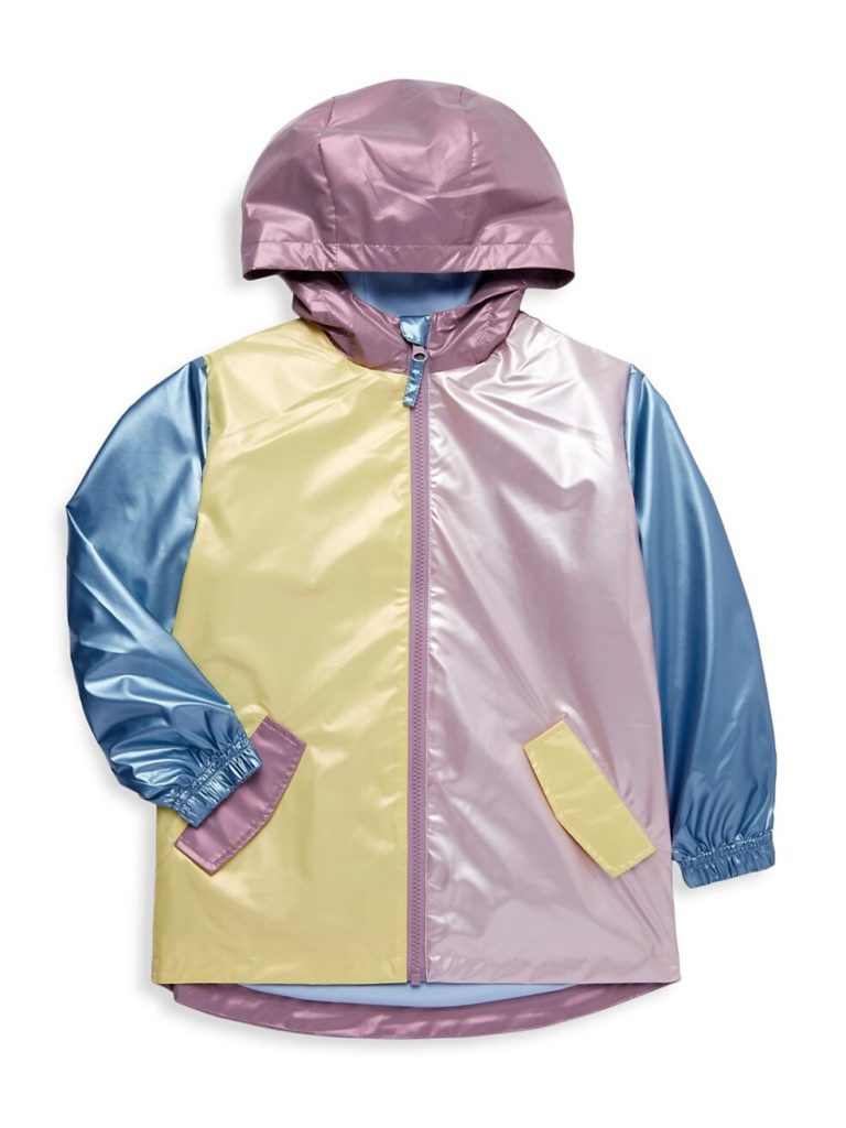 Image of Little Girl's & Girl’s Colorblock Rain Jacket