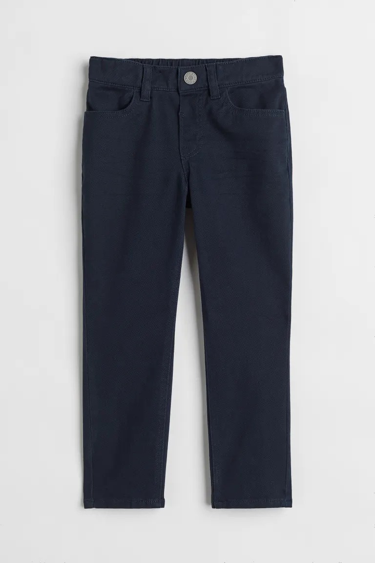Image of Slim Fit Cotton Twill Pants