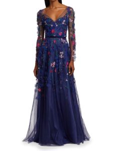 Lucy Beaded Floral Gown
