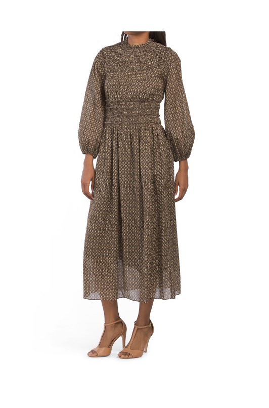 Image of Ruched Neck Dress