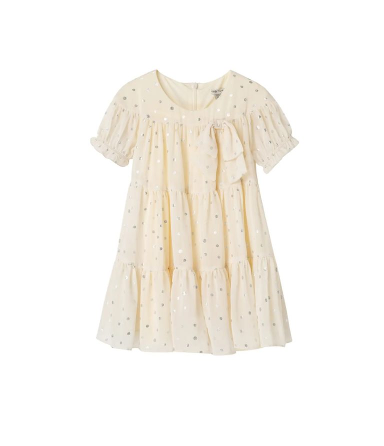Image of Kids' Tiered Bow Front Dress