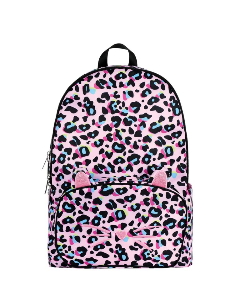 Image of Girl's Leopard-Print Backpack