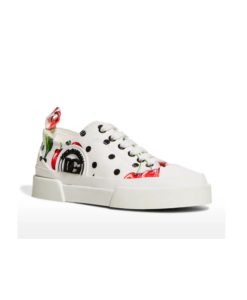 Portofino Polka Dot & Cherry-Print Low-Top Sneakers, Toddler/Kidsp