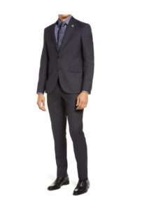 Robbie Slim Fit Micro Dot Wool & Silk Suit size 36-40p
