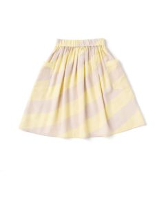 Girls Striped Skirt with Oversized Pockets size 2-5