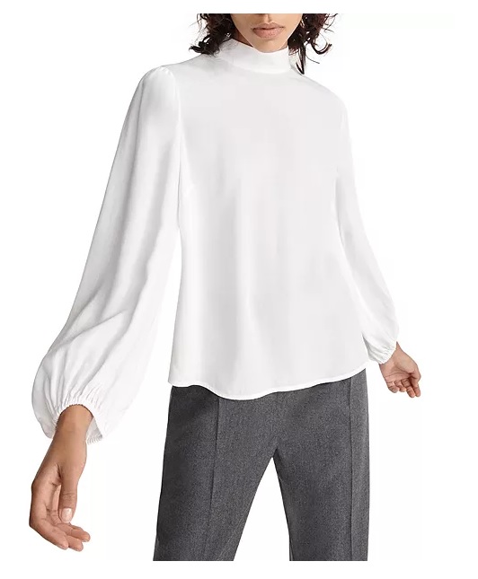 Image of Flowing High Neck Blouse