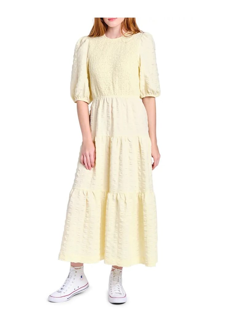 Image of Smocked Tiered Midi Dress