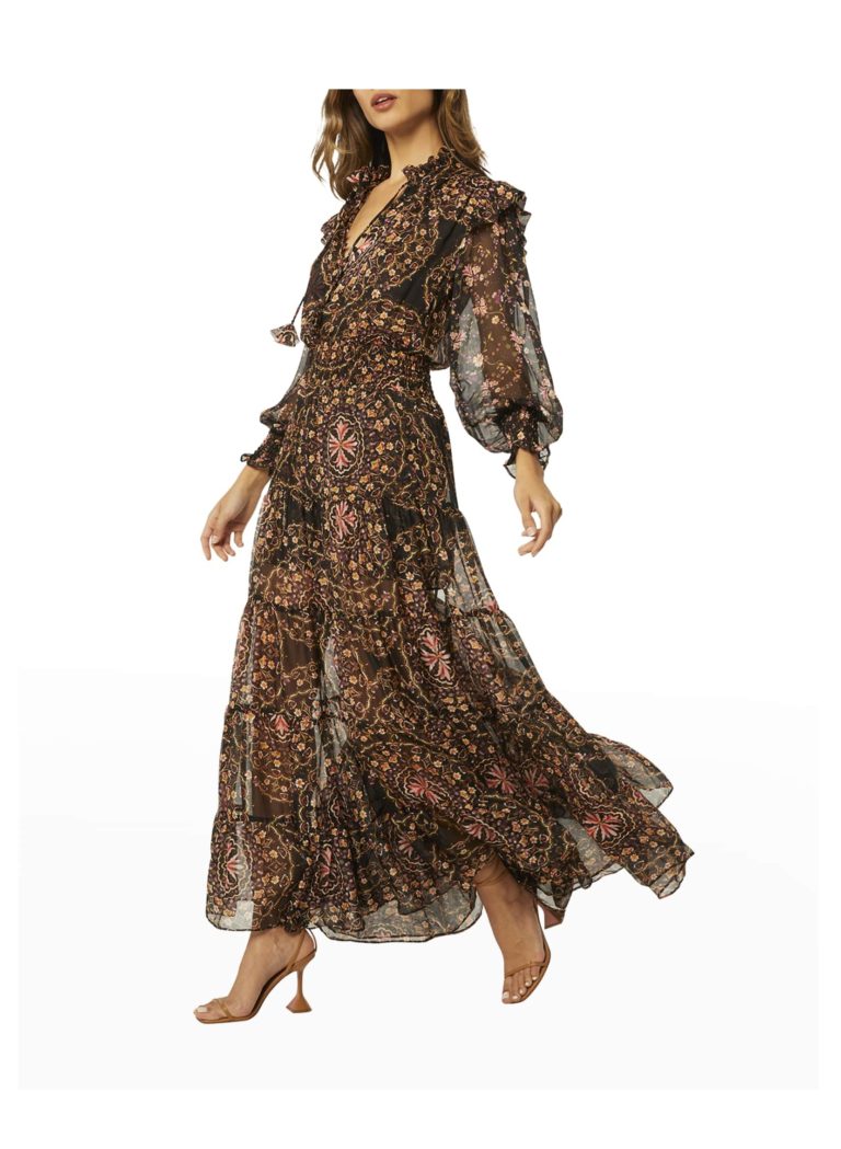 Image of Anisah Tiered Ruffle Maxi Dress