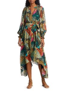 Killa Pleated Asymmetric Maxi Dress