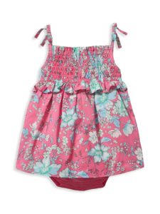 Baby Girl's & Little Girl's Floral Bubble Bodysuit