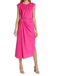 Alba Keyhole Midi-Dress