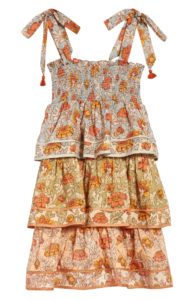 Kids' Andie Floral Print Tiered Cotton Sundress size 4, 8p