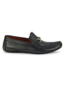 ​Pebbled Leather Bit Driving Loafersp