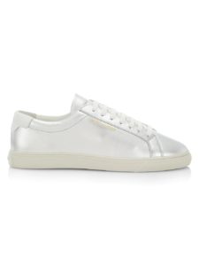 Andy Metallic Leather Low-Top Sneakersp