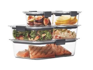 Proof Food Storage Containers with Airtight Lids, Set of 5 (10 Pieces Total) |BPA-Free & Stain Resistant Plastic