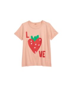 Kids' Strawberry Love Cotton Graphic Tee size 2-10p